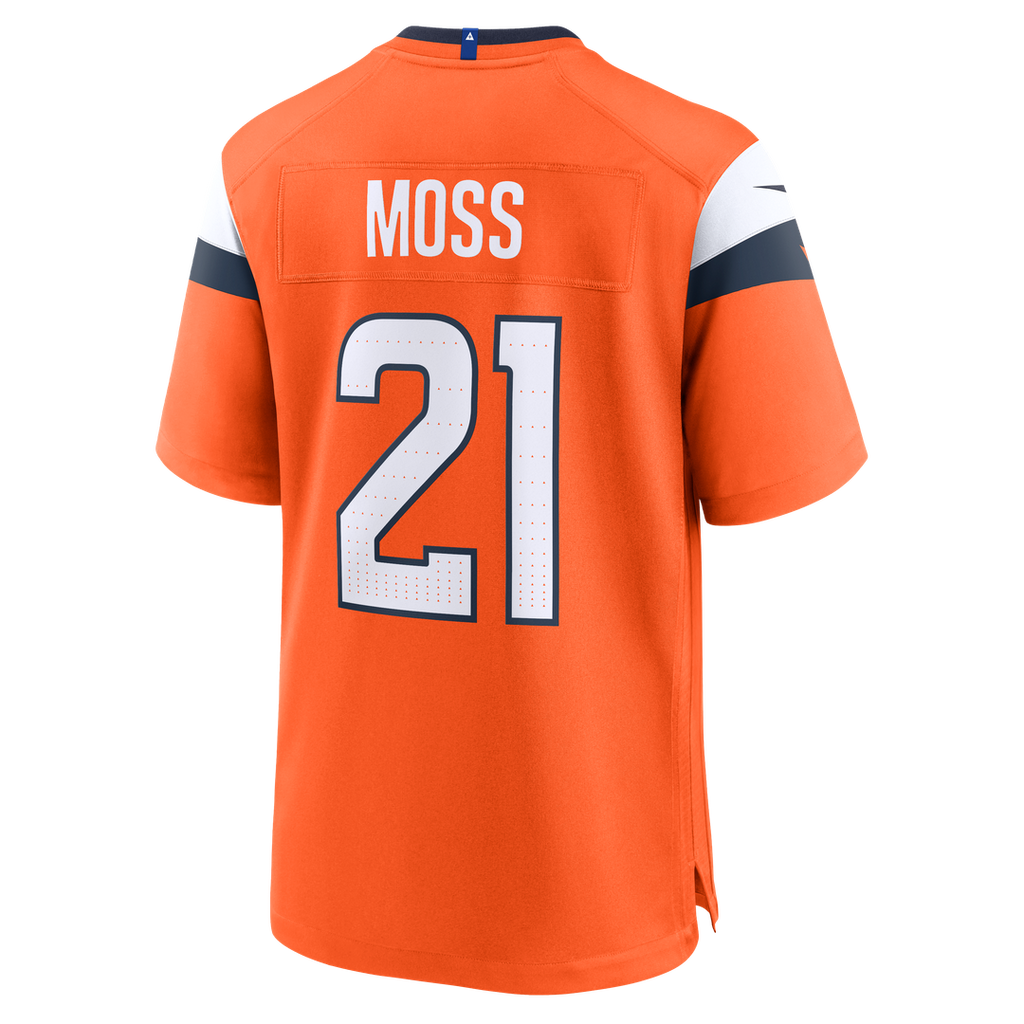 Riley Moss Denver Broncos Game Jersey - Orange