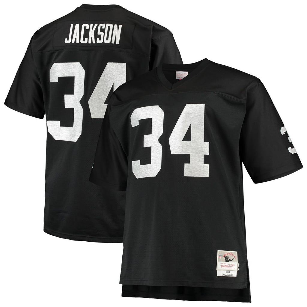 Bo Jackson Las Vegas Raiders Big & Tall 1988 Replica Jersey - Black