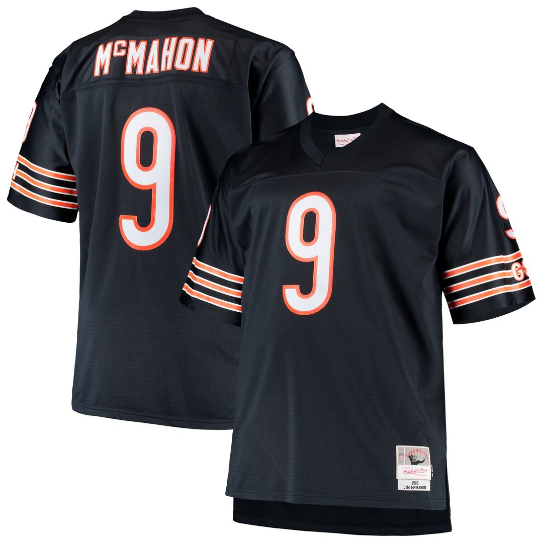 Jim McMahon Chicago Bears Big & Tall 1985 Replica Jersey - Navy
