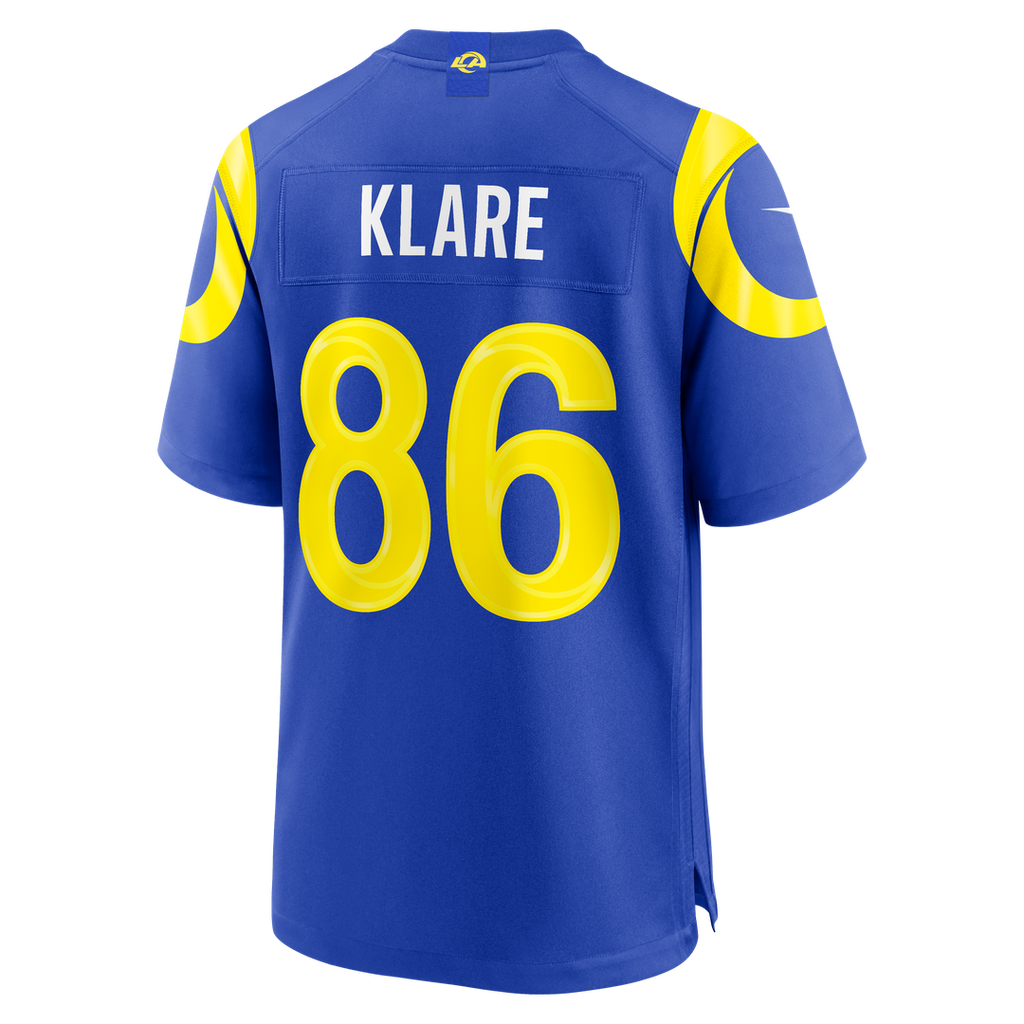 Max Klare Los Angeles Rams Game Jersey - Royal Blue