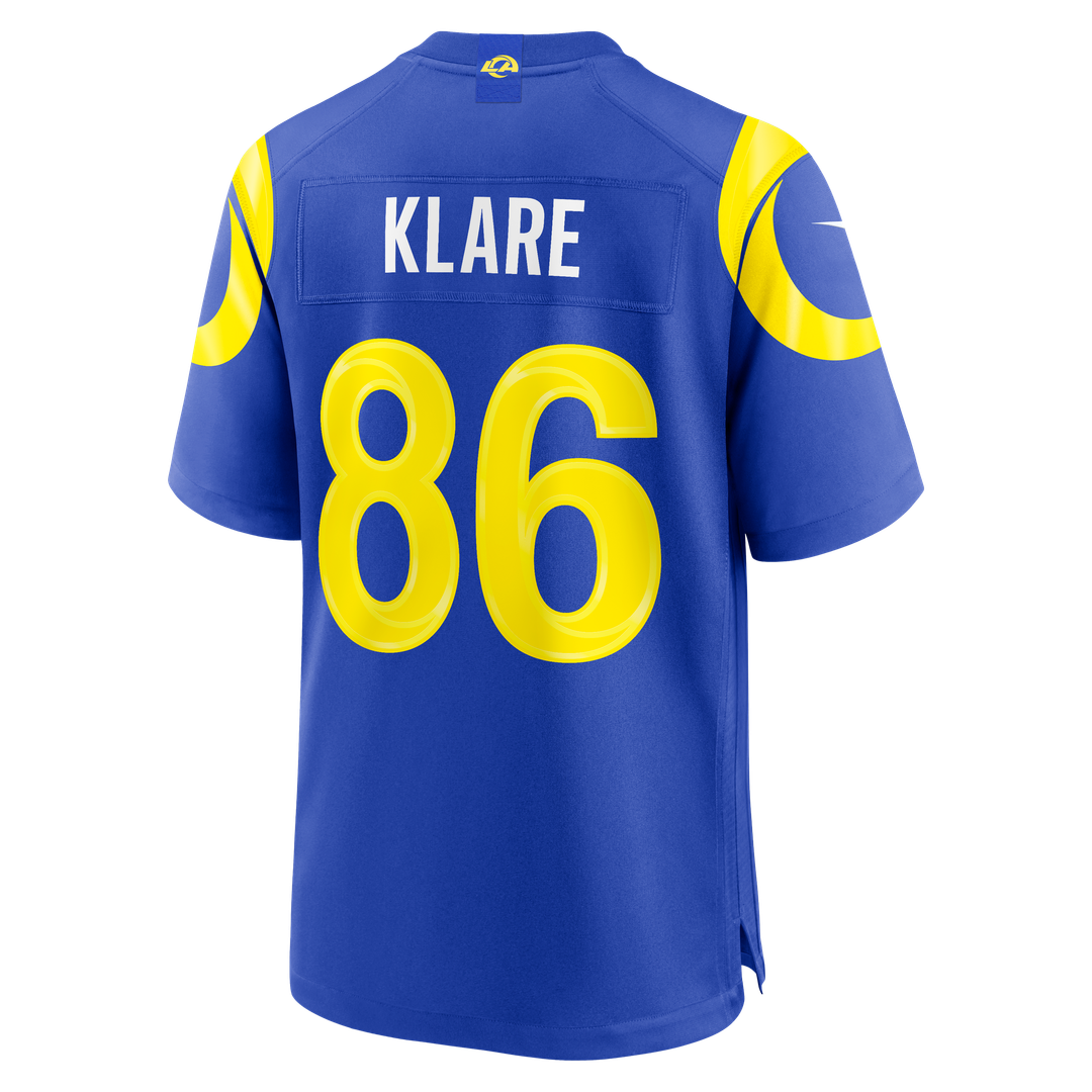 Max Klare Los Angeles Rams Game Jersey - Royal Blue