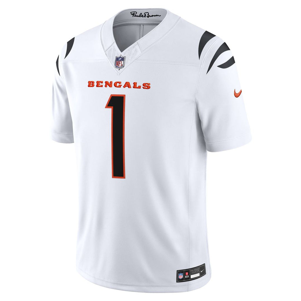 Ja'Marr Chase Cincinnati Bengals Vapor F.U.S.E. Stitched Limited Jersey - White