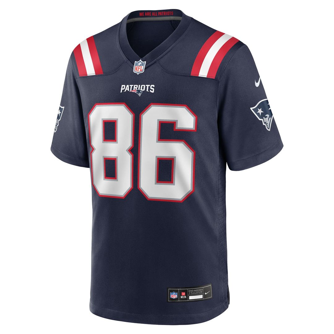 Efton Chism III New England Patriots Game Jersey - Navy