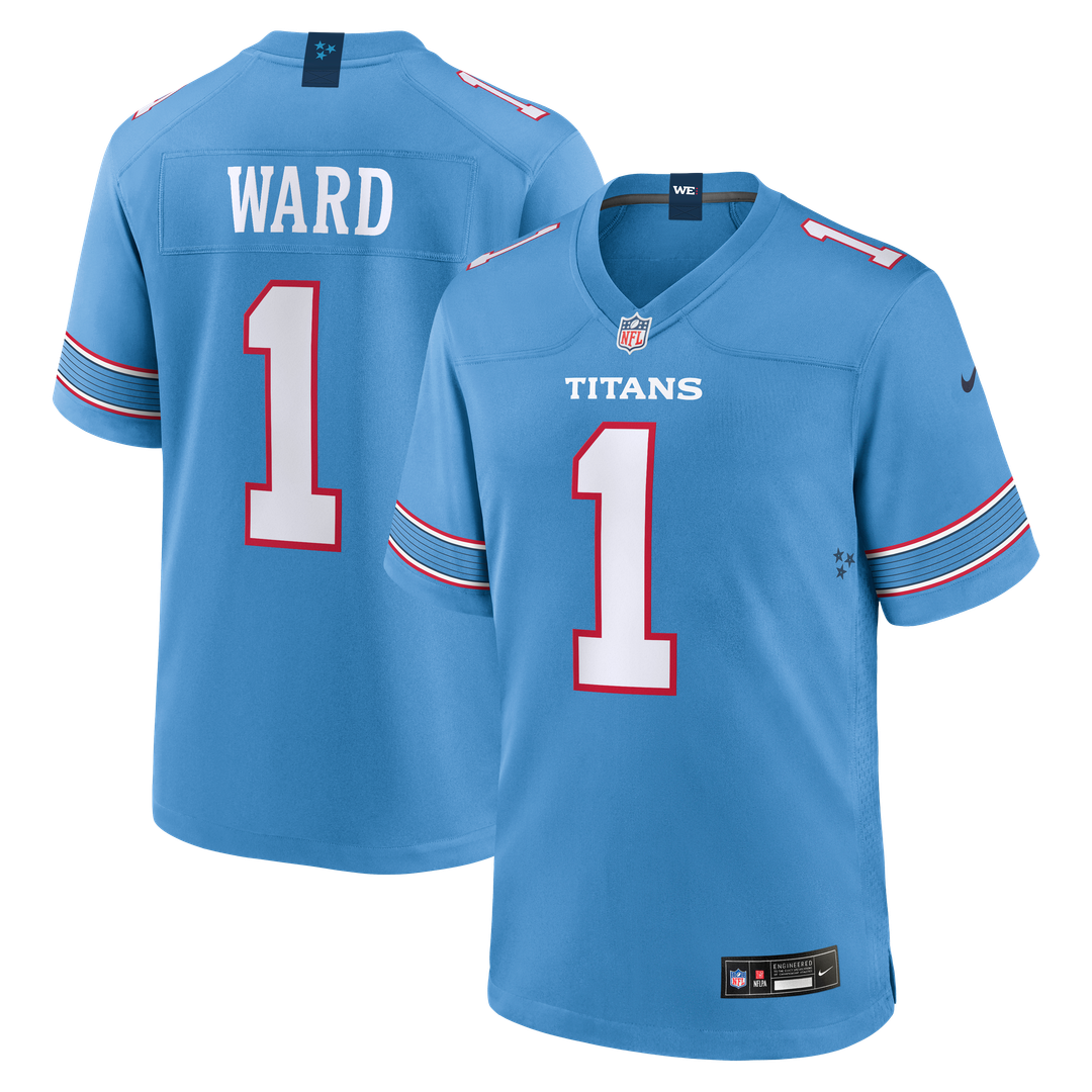 Cameron Ward Tennessee Titans Game Jersey - Light Blue
