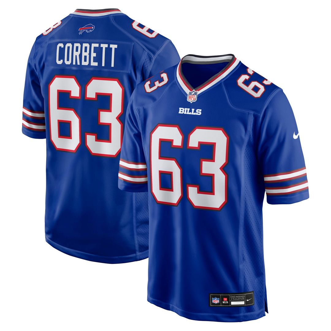Austin Corbett Buffalo Bills Game Jersey - Royal Blue