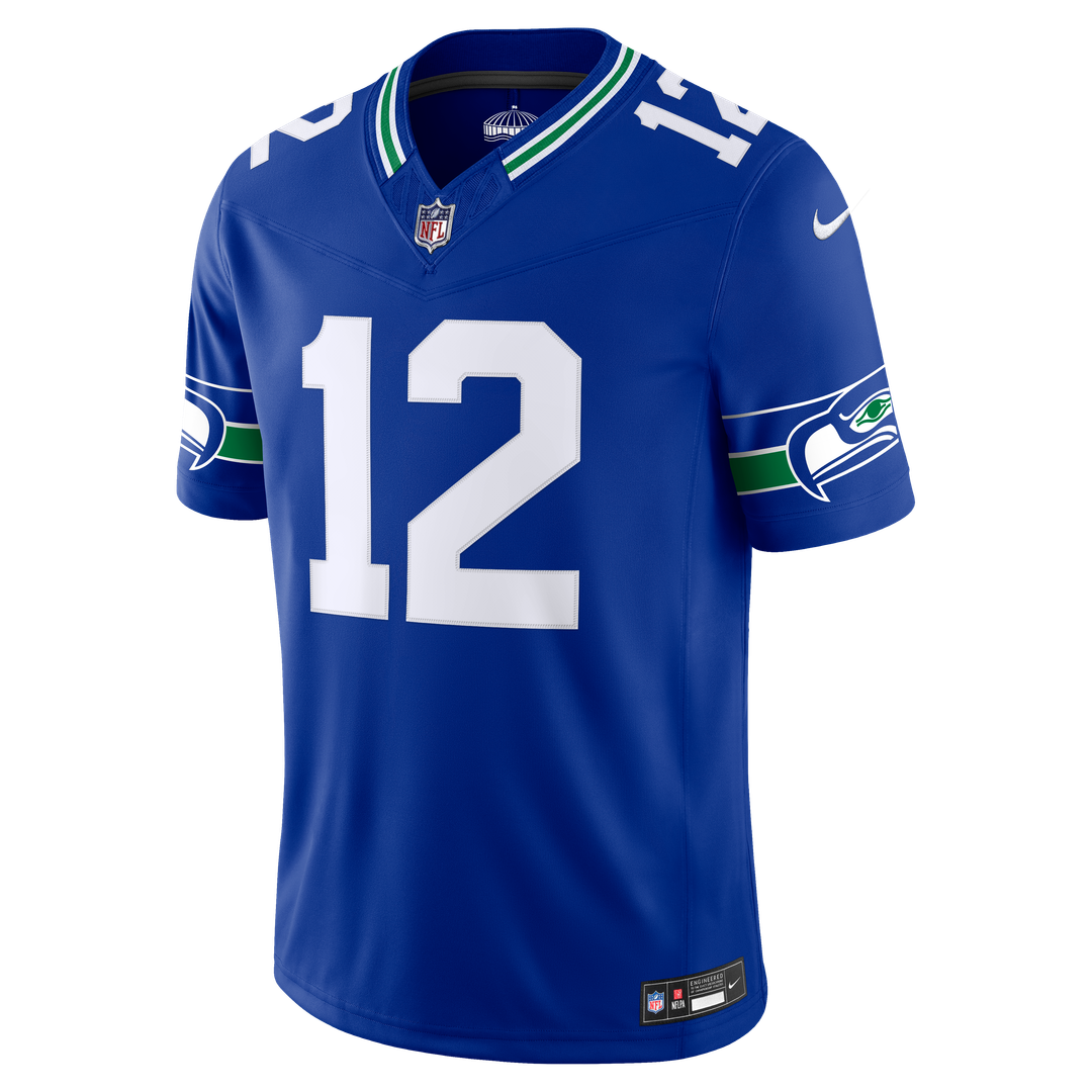 12s Seattle Seahawks Alternate Vapor F.U.S.E. Stitched Limited Jersey - Royal Blue