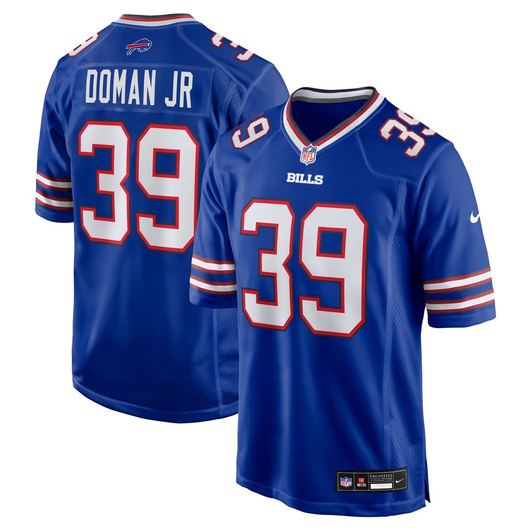 Tommy Doman Jr Buffalo Bills Game Jersey - Royal Blue